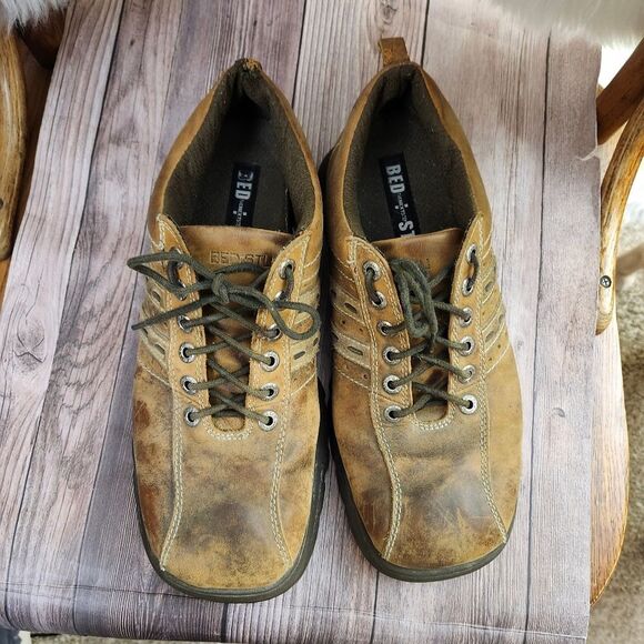 BedStu Square toe The Next Step Y2K distressed leather Oxford shoes 43/10 - Picture 2 of 12